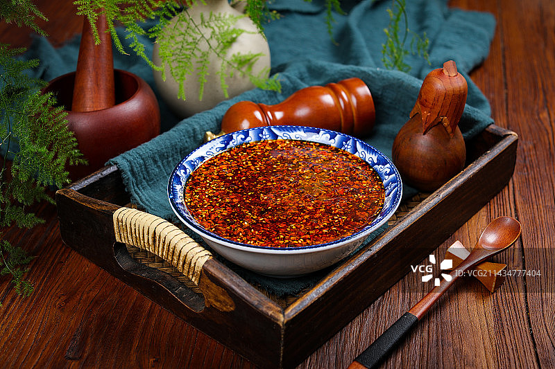 特色调味料油辣椒图片素材