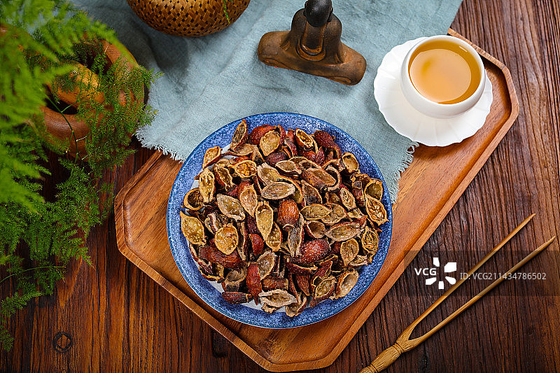 药用植物中药材金樱子肉图片素材