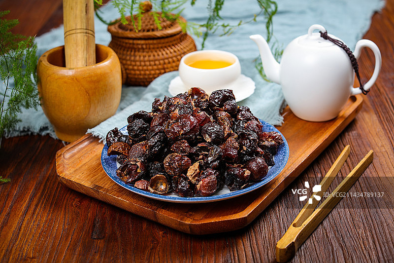 传统中医中草药材油珠子无患子图片素材