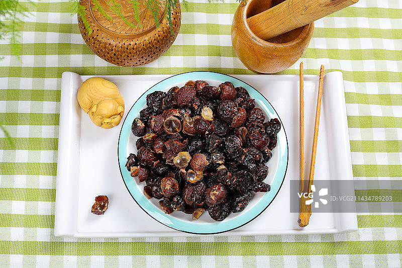 传统中医中药材洗手果无患子图片素材