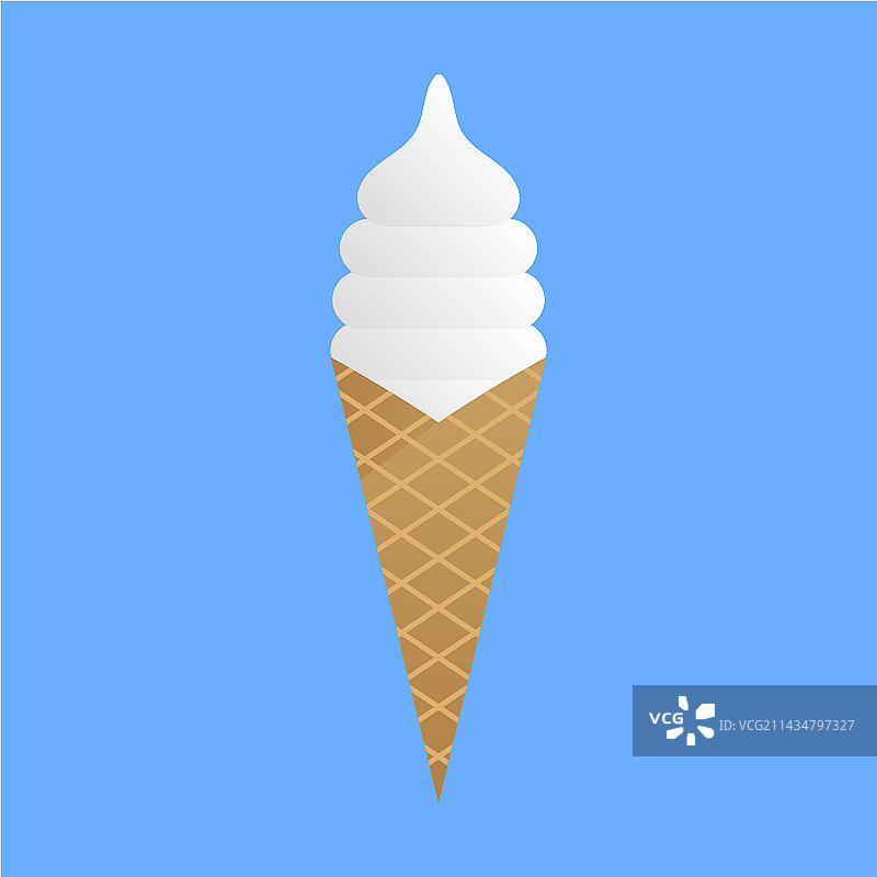 冰激凌插画图片素材