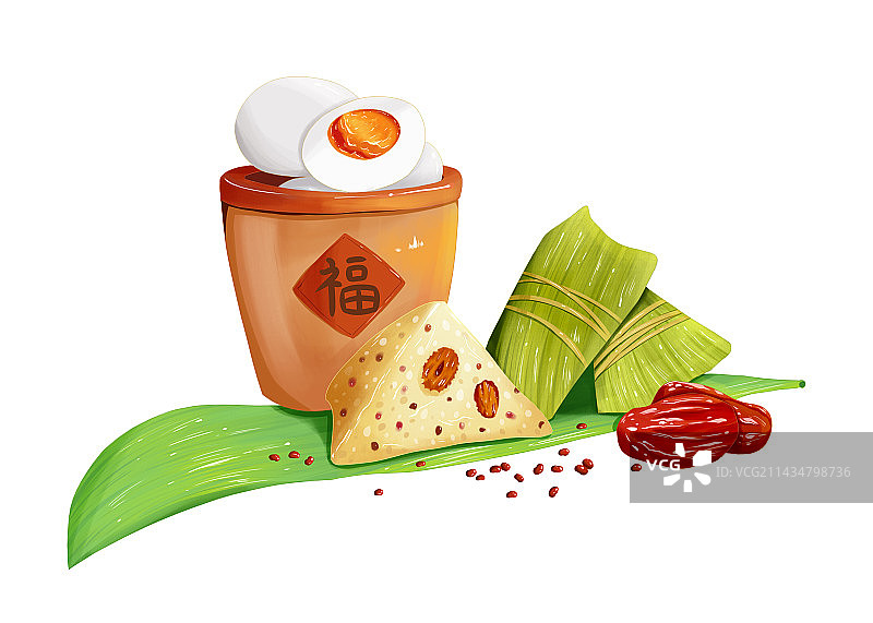 端午粽子插画图片素材