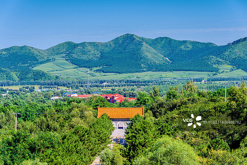 中国辽宁阜新海棠山普安寺图片素材