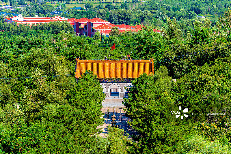 中国辽宁阜新海棠山普安寺图片素材