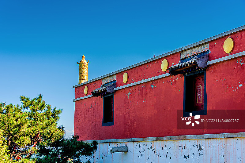 中国辽宁阜新海棠山普安寺图片素材