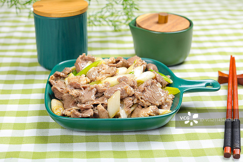 美味特色炒京葱炒羊肉图片素材