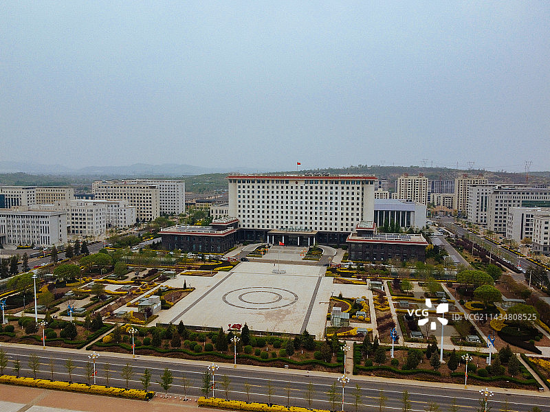 朝阳县 地标 人民广场 寻龙岛 龙文路 航拍图片素材