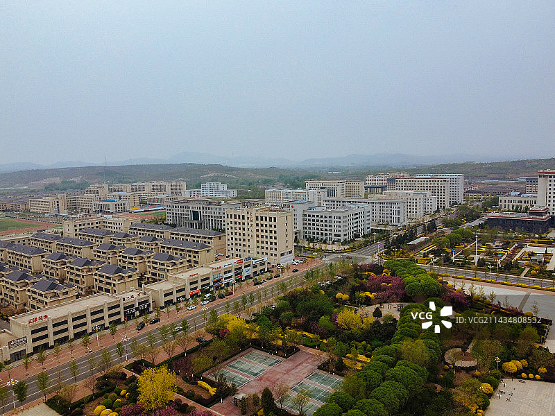 朝阳县 地标 人民广场 寻龙岛 龙文路 航拍图片素材