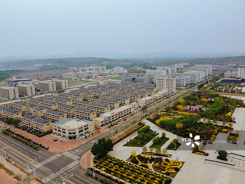 朝阳县 地标 人民广场 寻龙岛 龙文路 航拍图片素材