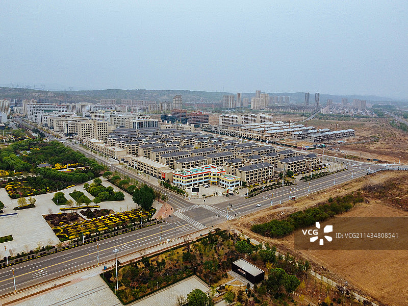 朝阳县 地标 人民广场 寻龙岛 龙文路 航拍图片素材