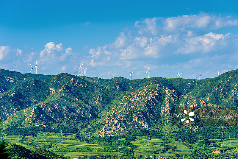 中国辽宁阜新海棠山的山景风光图片素材