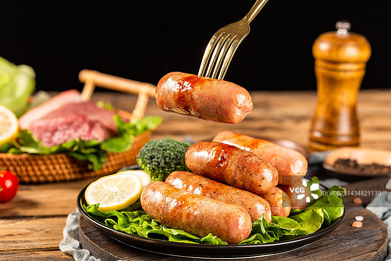 美味的烤肠图片素材