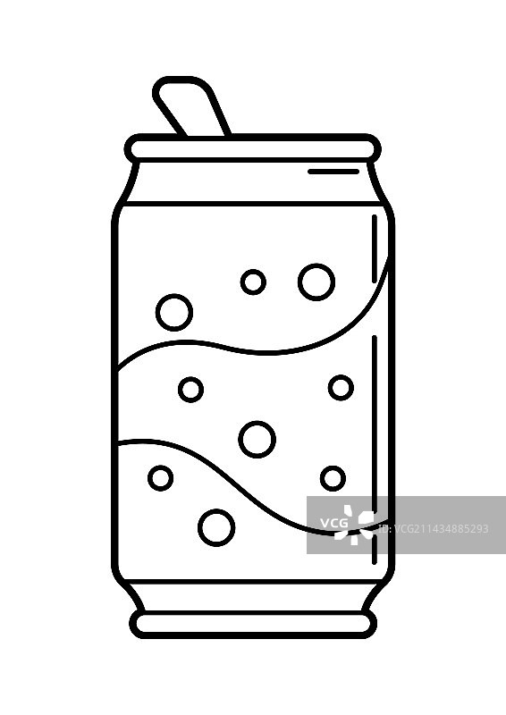 带苏打单色可爱的锡图片素材