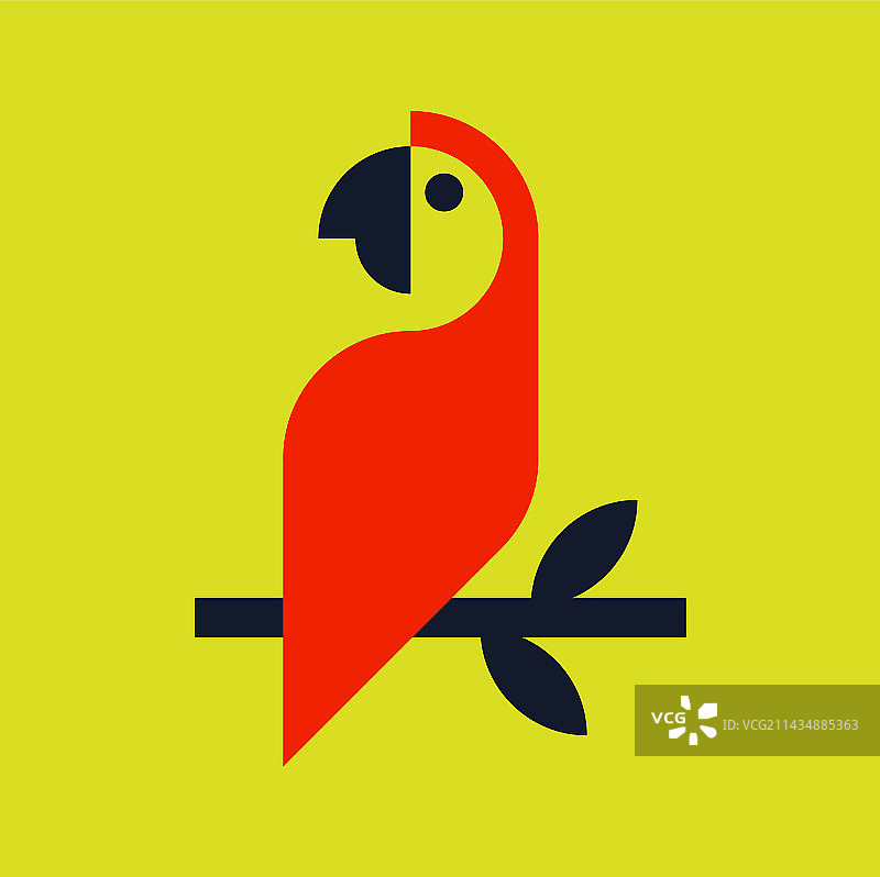 鹦鹉标志图片素材