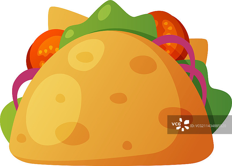 蔬菜馅玉米饼快餐图片素材