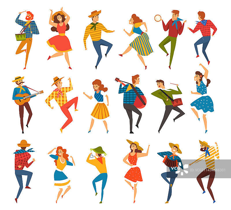 巴西六月节人物舞蹈图片素材