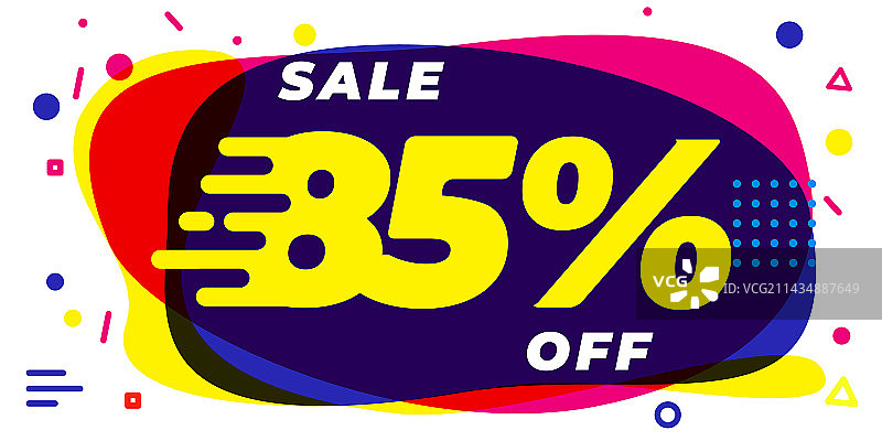 85折促销banner图片素材