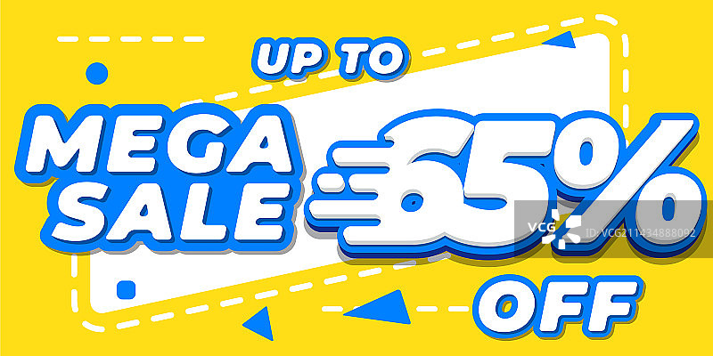 65折促销横幅图片素材
