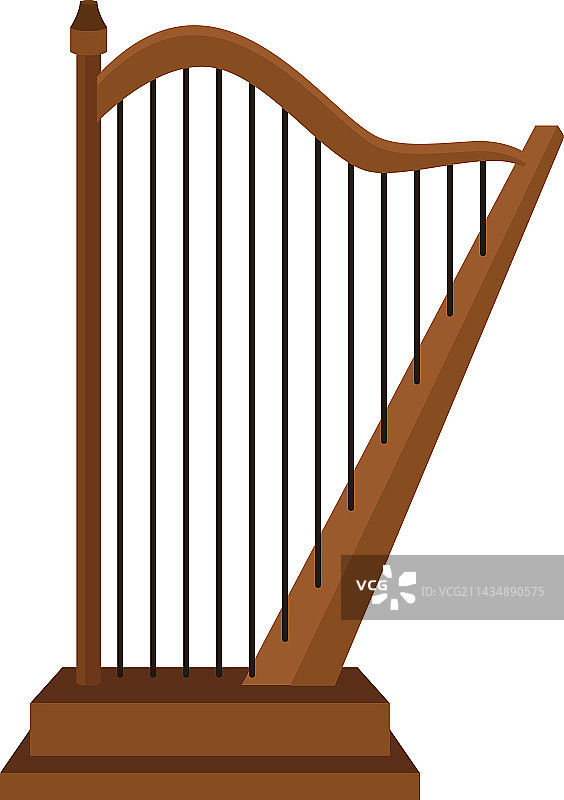 竖琴乐器图片素材