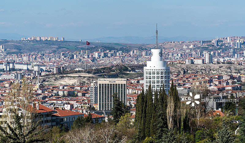 西亚城市安卡拉城堡，城市化图片素材