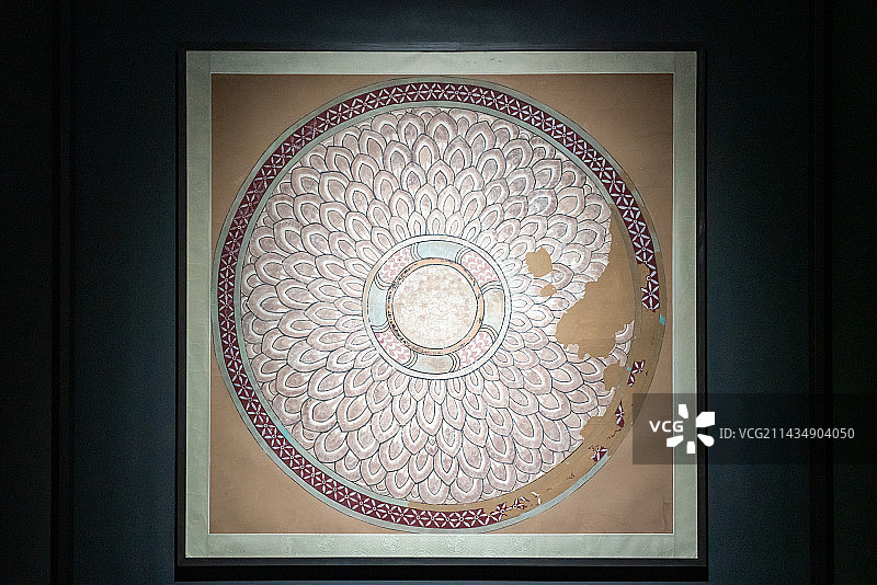 美术馆敦煌壁画复刻展图片素材