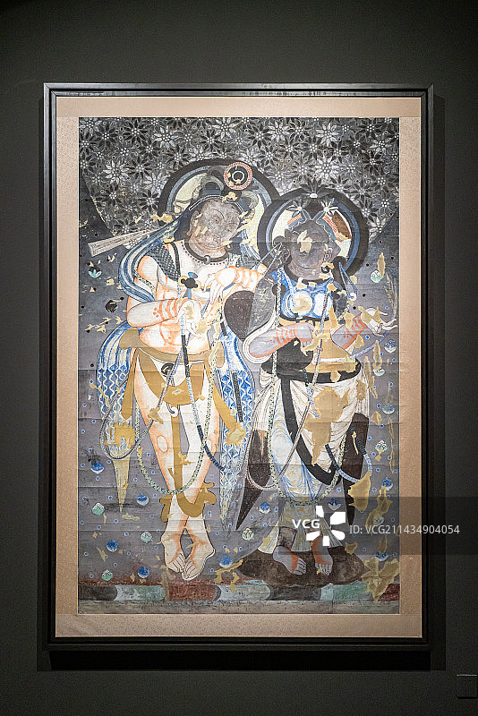 美术馆敦煌壁画复刻展图片素材