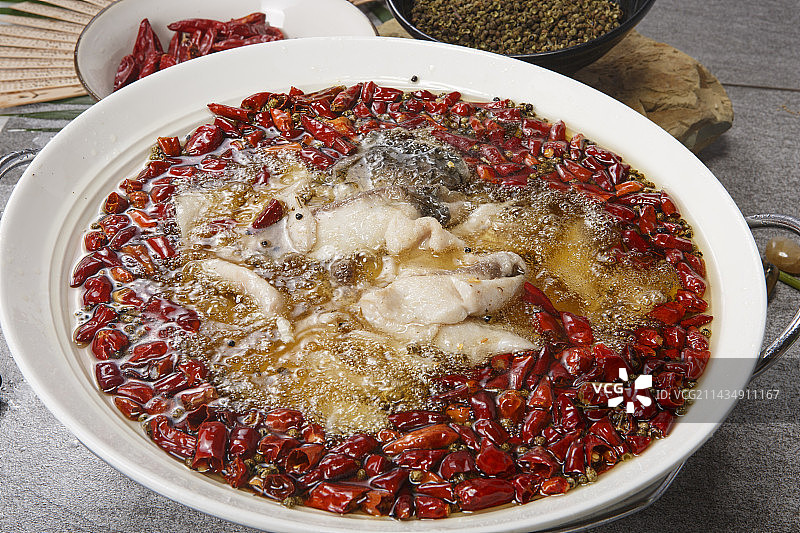 沸腾飘香水煮鱼图片素材
