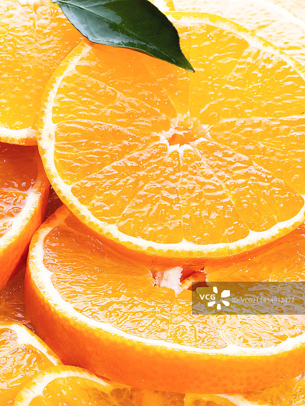 阳光果冻橙静物微距摄影图片素材