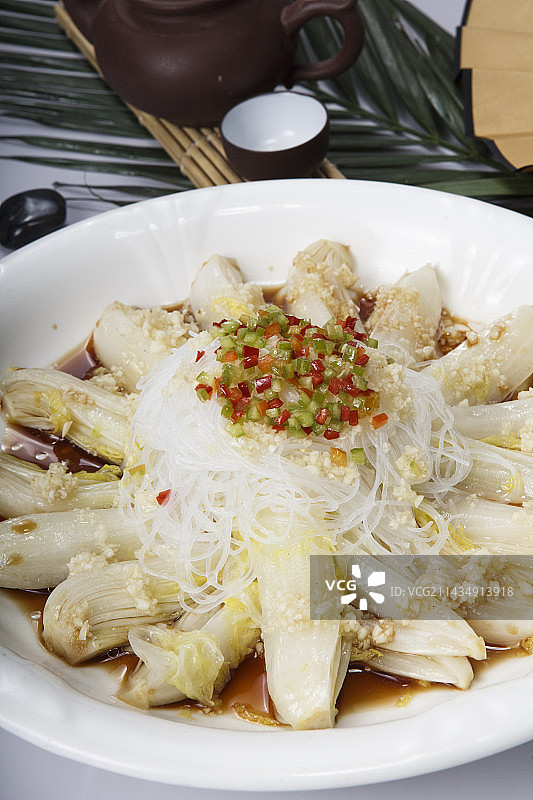 蒜蓉粉丝娃娃菜图片素材