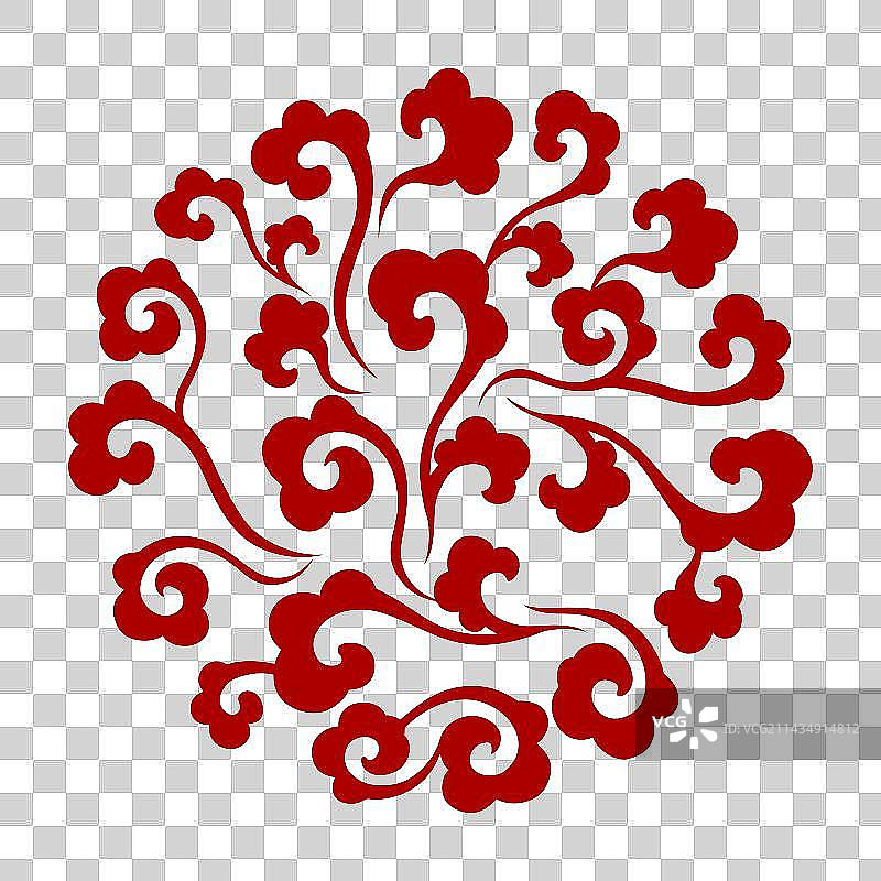 圆形祥云图案素材图片素材