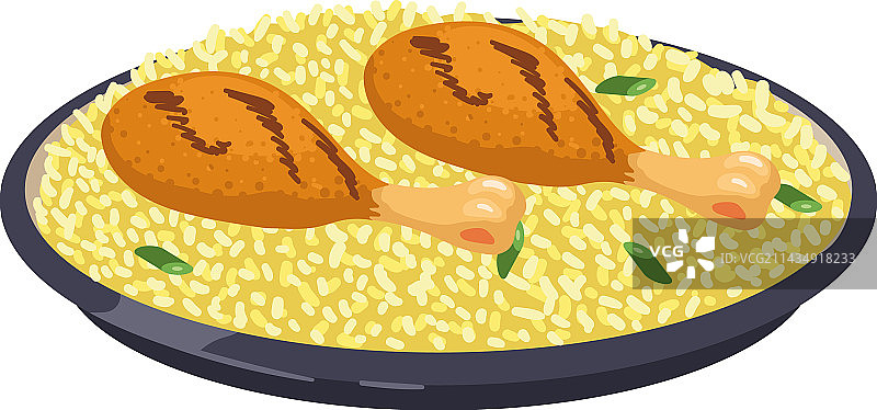 穆斯林鸡肉比尔亚尼图片素材