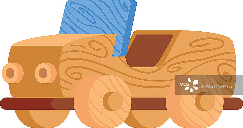 木制玩具汽车图片素材