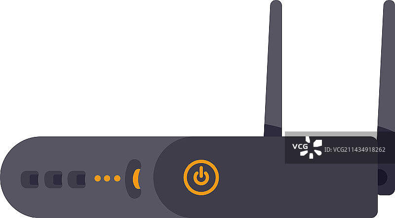 带天线的无线网络路由器图片素材