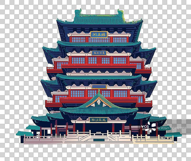 滕王阁图片素材