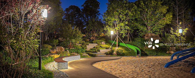 公园沙滩儿童乐园图片素材