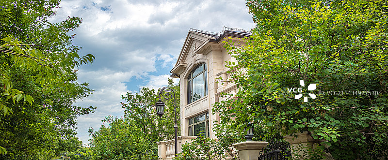 别墅建筑外立面图片素材