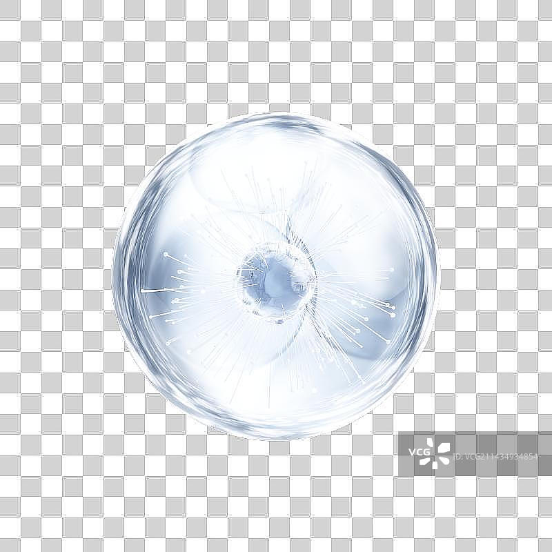 3D渲染的微观世界里的分子结构图片素材