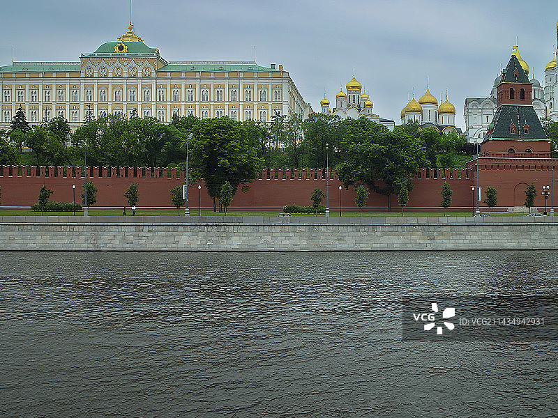俄罗斯首都莫斯科，克里姆林宫，俄罗斯联邦象征，俄罗斯总统府所在地，沙皇居所，莫斯科河图片素材