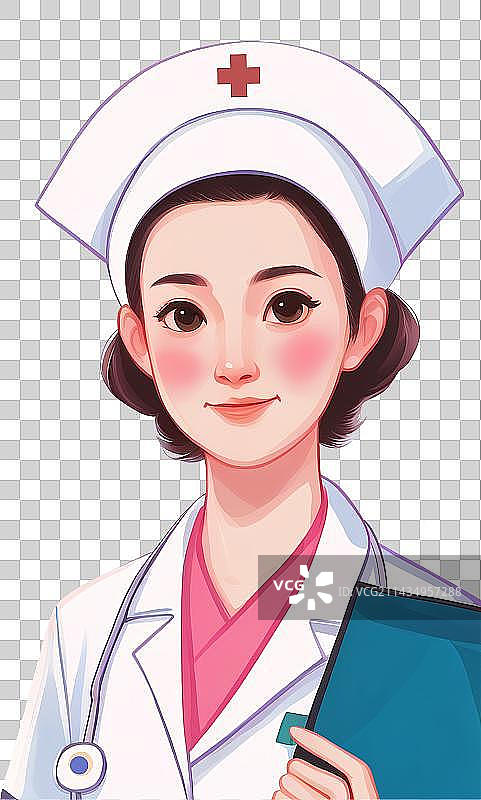 国际护士节医生手绘插画设计海报图片素材