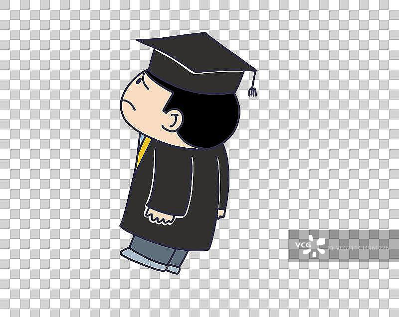 元素：毕业生侧身像图片素材