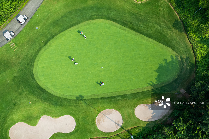 高尔夫球场果岭图片素材