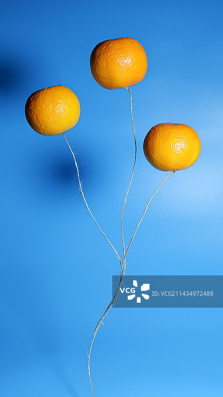 橘子气球图片素材