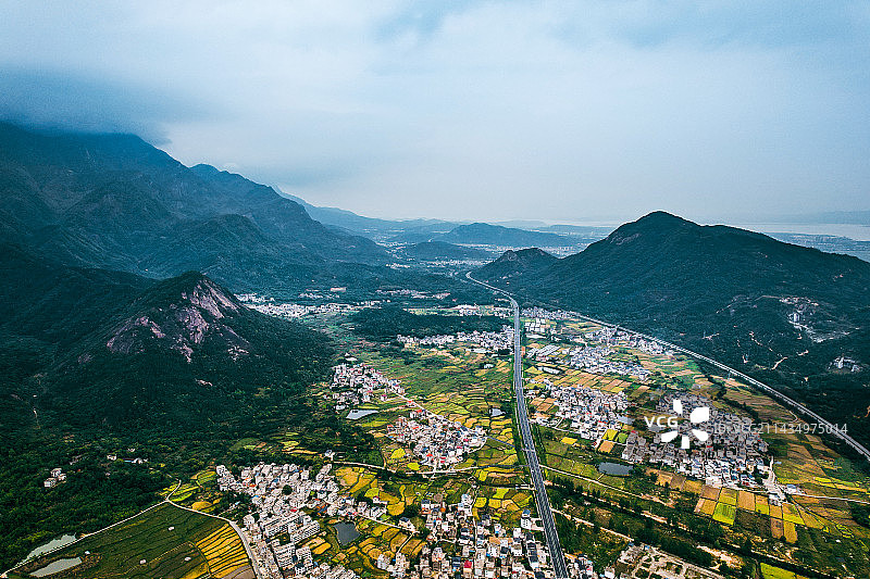 庐山市温泉镇归宗航拍全景图庐山金轮峰图片素材