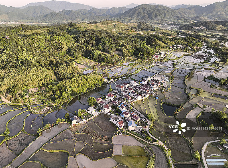 皖南旌德县三山村图片素材