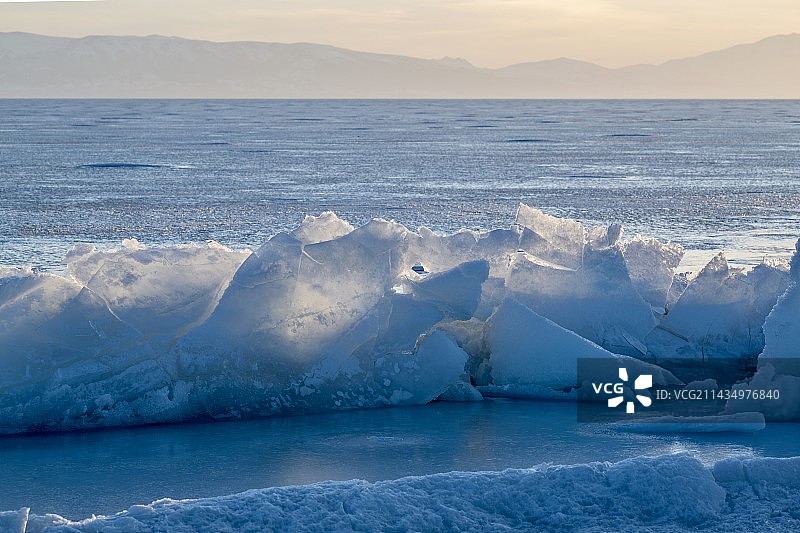 的冰山和浮冰图片素材