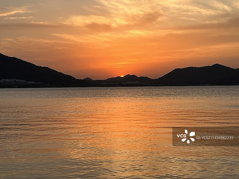 落日余晖图片素材