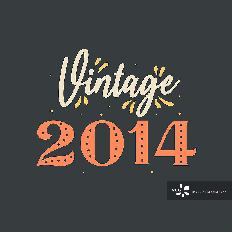 2014复古生日图片素材