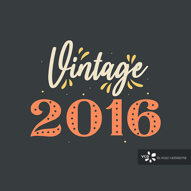 2016复古生日纪念图片素材
