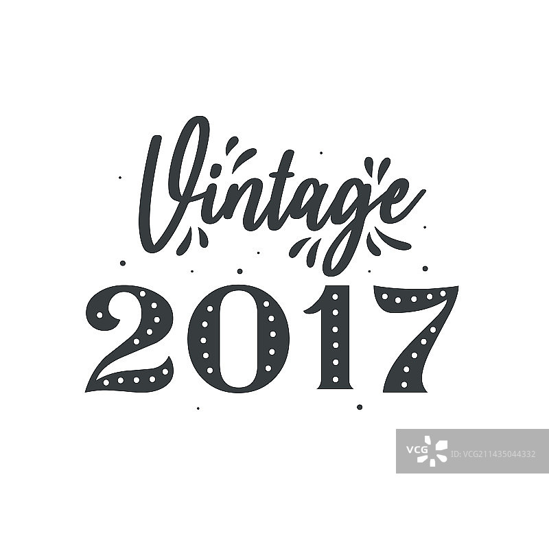 2017年复古生日纪念图片素材