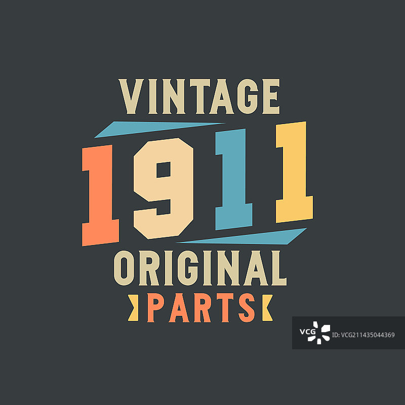 1911年复古原装配件图片素材